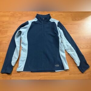 Women’s The North Face TKX100 Fleece Blue Full Zip L 613